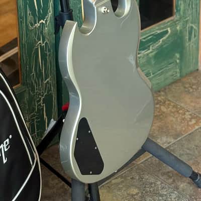 Epiphone SG Sandard Electric Guitar Silver Mist With Soft Epiphone Logo Case image 13