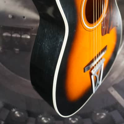 1975 Harmony Stella H6130 Sunburst Parlor Acoustic Guitar USA Vintage Chicago Made image 8