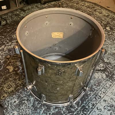 Rogers 16" x 16" Holiday Floor Tom 1957 - Black Diamond Pearl image 5