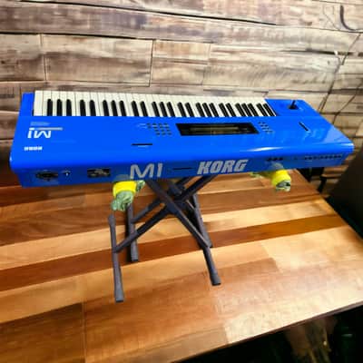 Korg M1 61-Key Baby Blue Color Finish – Limited Custom Edition – White Lettering image 2