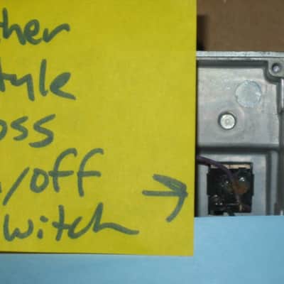 lightly used Boss ON / OFF Foot Switch - black hard plastic on very small green circuit board + green & purple wires for Boss compact size pedals (works fine) came off of a lightly used 2010 SYB5 pedal (NO pedal included / NO other items included) image 21