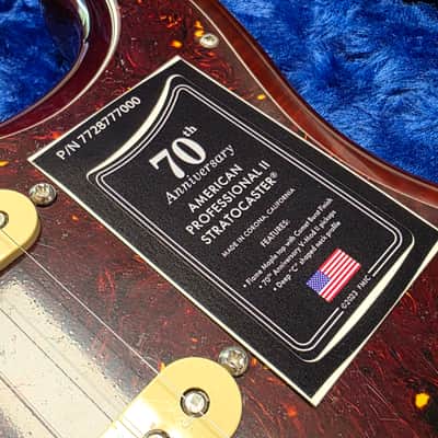 Fender American Stratocaster 70th Anniversary BRAND NEW Professional II AAA Flame Top Comet Burst Sunburst USA Strat FSR Limited Special Edition Guitar image 5
