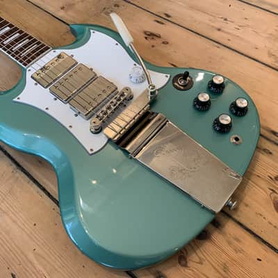 2020 Gibson Captain K. Douglas SG in Inverness Green with hard shell case image 6