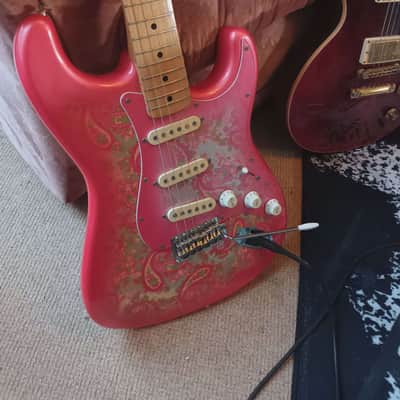 Fender Stratocaster 1985 made in Japan. All original. Paisley Pink. The Pink Panther. image 20