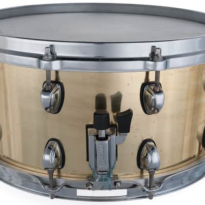 Used Premier Artist Brass 6.5x14 Snare Drum image 2
