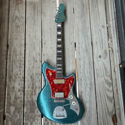 YouTube Vid in Description!! JD Simo’s Novo Serus J Merman Sparkle Modified original soft case electric guitar image 1
