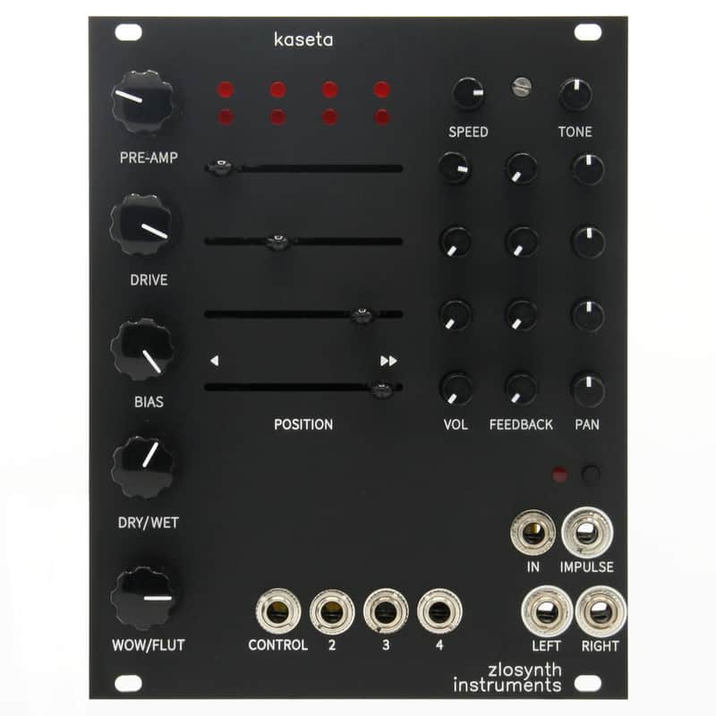 Zlosynth Kaseta Eurorack Delay Module (Black) imagen 1