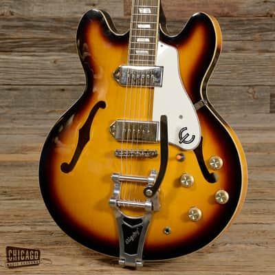 Epiphone Casino Limited Edition 3-Tone Sunburst w/Bigsby USED (s325) image 2