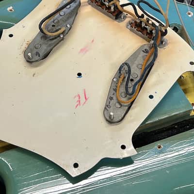 1965 Fender Mustang Guitar with Rosewood Fretboard - Blue image 18