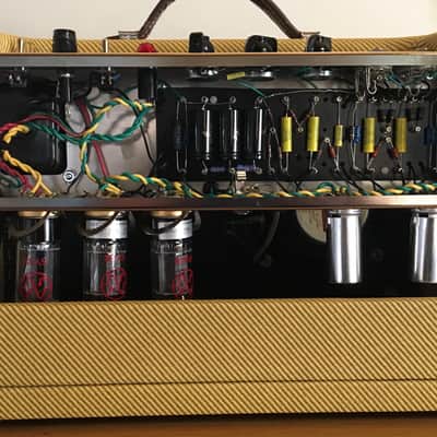 FranklynAmps '57 Tweed Deluxe Head/6" Combo Raw Tweed image 6