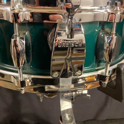 Steve Ferrone's Tom Petty and the Heartbreakers, Gretsch USA Custom- 4x14" "American Drum Series", Snare Drum, Cadillac Green - 2006. SIGNED! image 14
