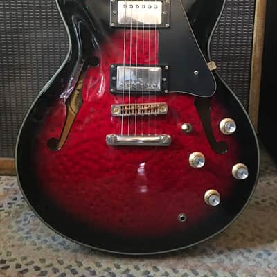 Samick Artist Series SAB 650 Birdseye 1995 Burgundy image 1