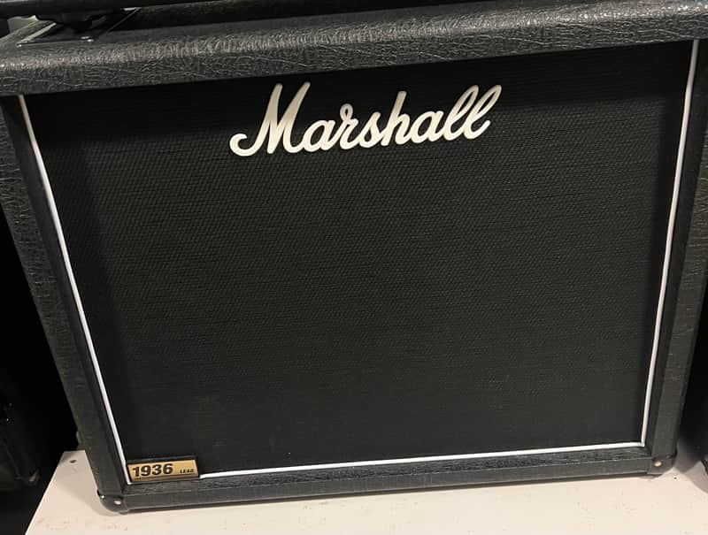 Marshall 1936 Lead 150-Watt 2x12" Guitar Speaker Cabinet 1981 - Present - Black image 1