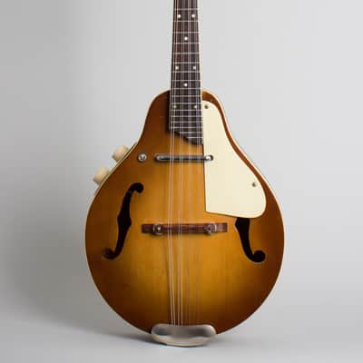 Kay K-95 Hollow Body Electric Mandolin (1958), ser. #L9117-418, black hard shell case. image 1