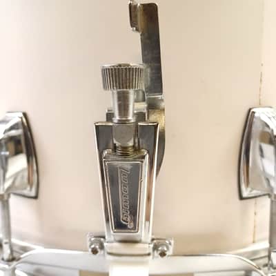 Ludwig Strider 10x14"White Cortex Snare Drum ++Aluminum Ring Parade/Marching P85 image 7