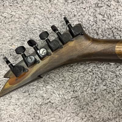 Oldmusic Brilliant Flame 🔥 Neck Through Electric Guitar Relic Stratocaster superstrat Djent machine Shred solid body Boutique Unique Metal machine powerful output High gain Lightweight strat Rosewood image 9