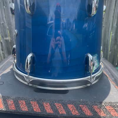 Pearl Masters studio 13x11”-90’s in Sheer blue lacquer image 2
