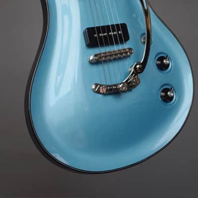 Senez Guitars Psari - Carve Top. Sky Blue. Dual P-90's. NEW. (Authorized Dealer) image 19