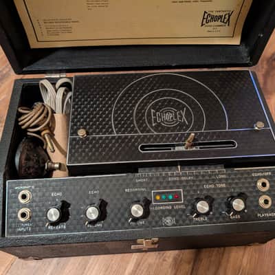 Maestro EchoPlex EP-4 Tape Echo Machine 1970s Black With Foot Switch NO ISSUES! image 5