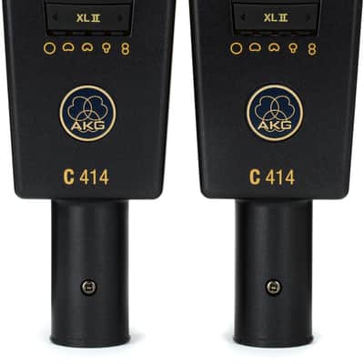 AKG C414 XLII/ST Large-diaphragm Condenser Microphone - Matched Pair image 1
