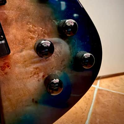 Redsub Colisem Fan Fret 36.5"with roasted neck and Luminlays 2020 Blueburst image 5