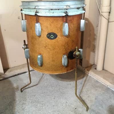 Rogers 20,12,14 Louie Bellson Citation Red Sparkle Drum Set Cleveland Eagle Badg image 8