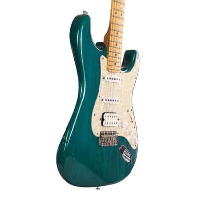 Fender Highway One Stratocaster Teal Green Transparent 2002 image 5