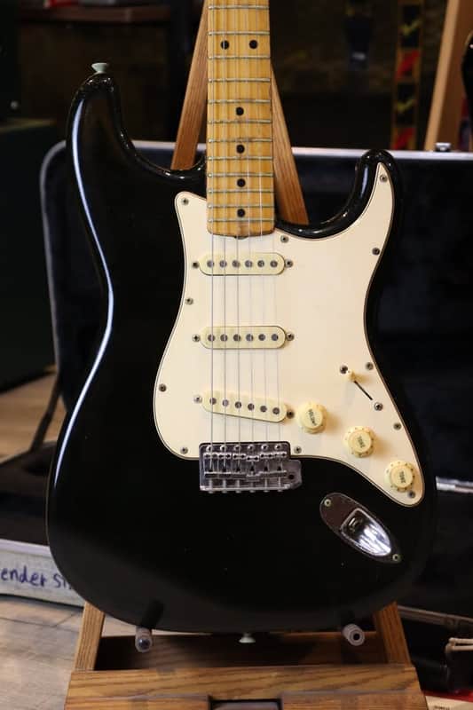 Fender Stratocaster 1974 Black Alder all Original image 1