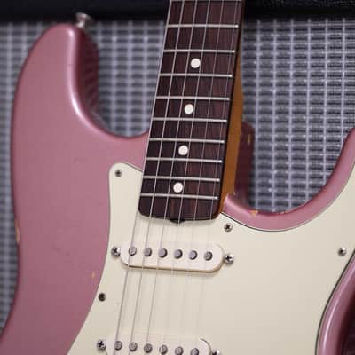1997 Fender Custom Shop Cunetto Relic 1960 Stratocaster - Burgundy Mist image 5