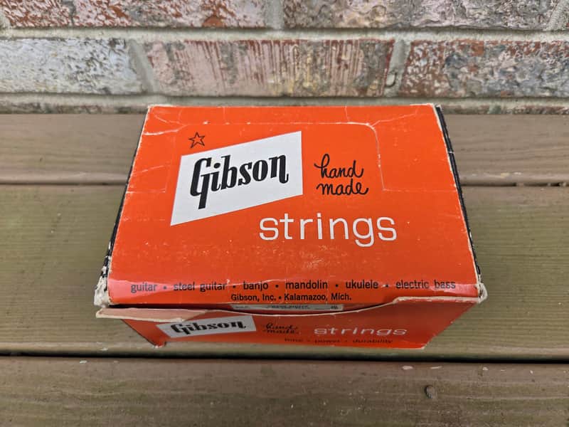 Vintage 1960's Gibson Guitar String Counter Top Display Box w/ String Boxes, Strings! image 1