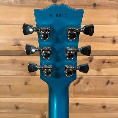 Gibson Custom 1954 Les Paul Standard Electric Guitar - Kamen Blue Shift Sparkle image 6