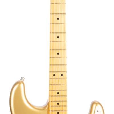 2020 Fender Lincoln Brewster Stratocaster Electric Guitar, Maple FB, Aztec Gold, LB0XXXX image 6