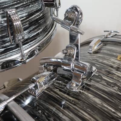 VINTAGE Ludwig 1960s SuperClassicKit Original BlackOyster Covering 22x14,13x9,16x16 image 6
