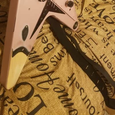 Epiphone Flying V Left Handed/Right Handed Project Guitar Champagne Pink image 2