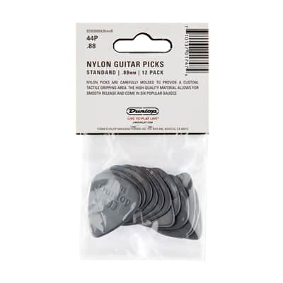 Dunlop 44P.88 Nylon Standard DarkGrey .88mm image 2
