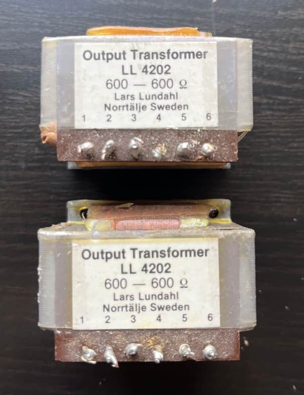 Lundahl  LL4202 600/600 +23dBu handling 1:1 output transformers image 1
