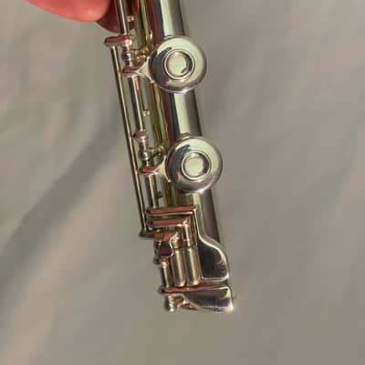Gemeinhardt USA Pro 3SB solid silver B foot gizmo key JUST SERVICED image 13
