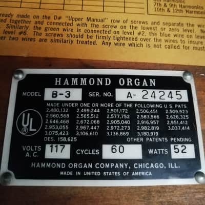 Hammond B 3 1970 with 122 Leslie image 3