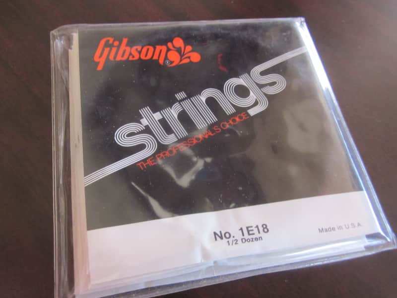 Gibson Vintage Full Set of Electric or Acoustic Guitar Strings 1E18 image 1