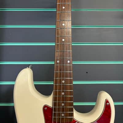 Squier Pro-Tone Stratocaster Olympic White 1997 Electric Guitar image 8