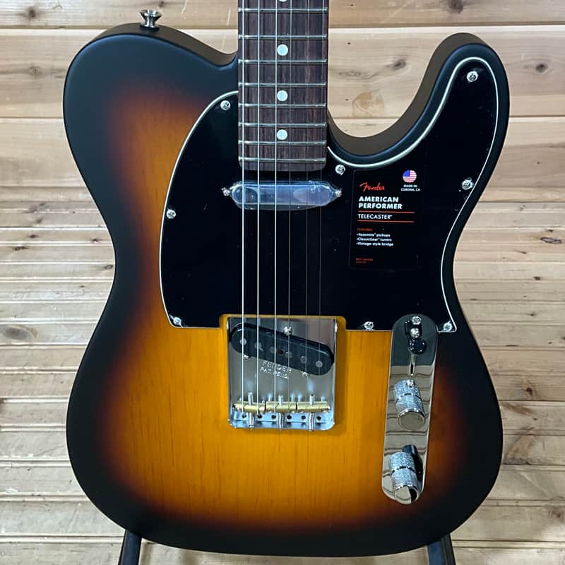 Fender Limited Edition American Performer Timber Telecaster Electric Guitar - 2-Color Sunburst image 1