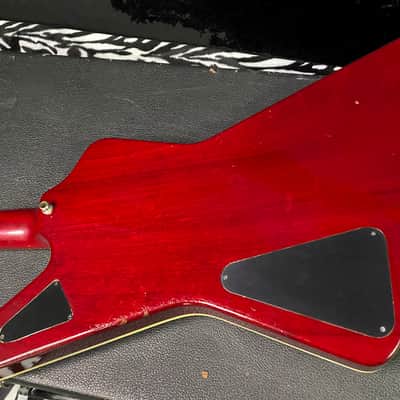 1979 - 1981 Hamer USA Standard Explorer Flame Top Transparent Cherry - Kahler Trem - Extremely RARE! Original Hamer Case - Four Digit Serial # 0583 image 11