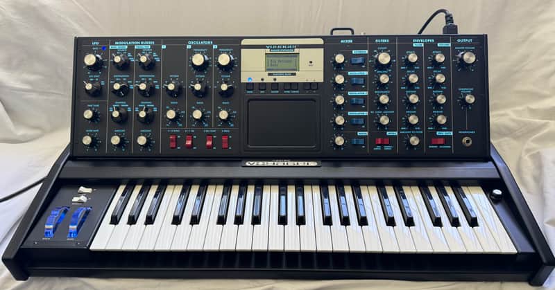 Moog MiniMoog Voyager Electric Blue Edition 44-Key Monophonic Synthesizer 2006 - 2015 - Black Cabinet image 1