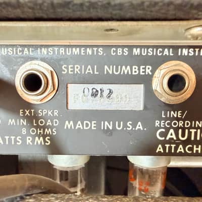 Fender 75 1x15 75-Watt Vintage Tube Guitar Combo Amplifier Made in USA 1980's image 13