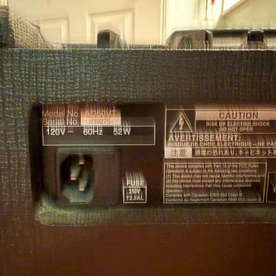 Vox Valvetronix AD50VT 50-Watt 1x12 Hybrid Guitar Combo Amp 2004 - 2008 - Black image 3