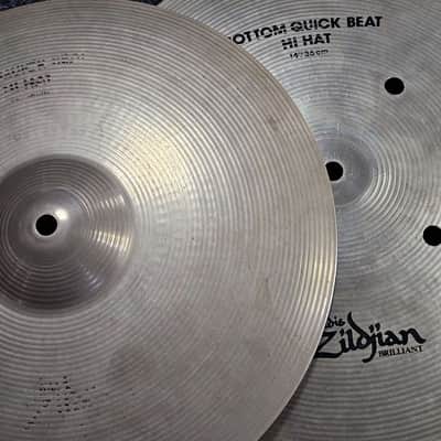 Hi-Hat Cymbals 14" Zildjian Avedis Quick Beat USED! RKQBZ250226 image 3