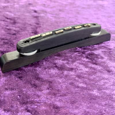 Hofner real vintage 1960's jazz guitar bridge assembly * fine african black ebony * Made in Germany image 2