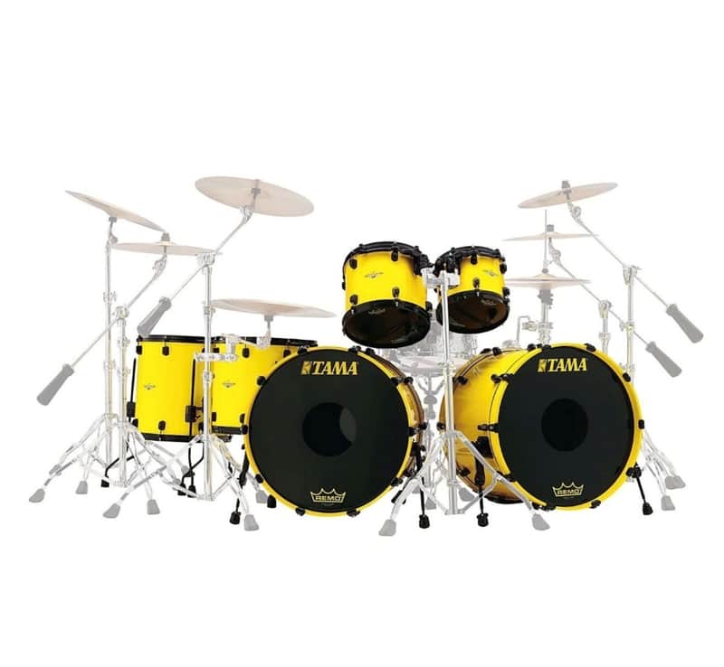 Tama 40th Anniversary Lars Ulrich drum kit 2024 - Yellow image 1
