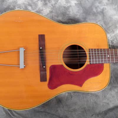 1968 Epiphone FT-112 Bard Natural 12 String Acoustic Guitar ~ Gibson Made like B-45-12 image 4