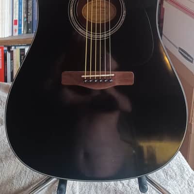 Mitchell D120 Dreadnought Acoustic Guitar Regular Black image 1